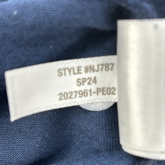 Madewell Side-Cinch Muscle Tee in Dark Nightfall size XXS NWT NJ787 - Picture 9 of 11